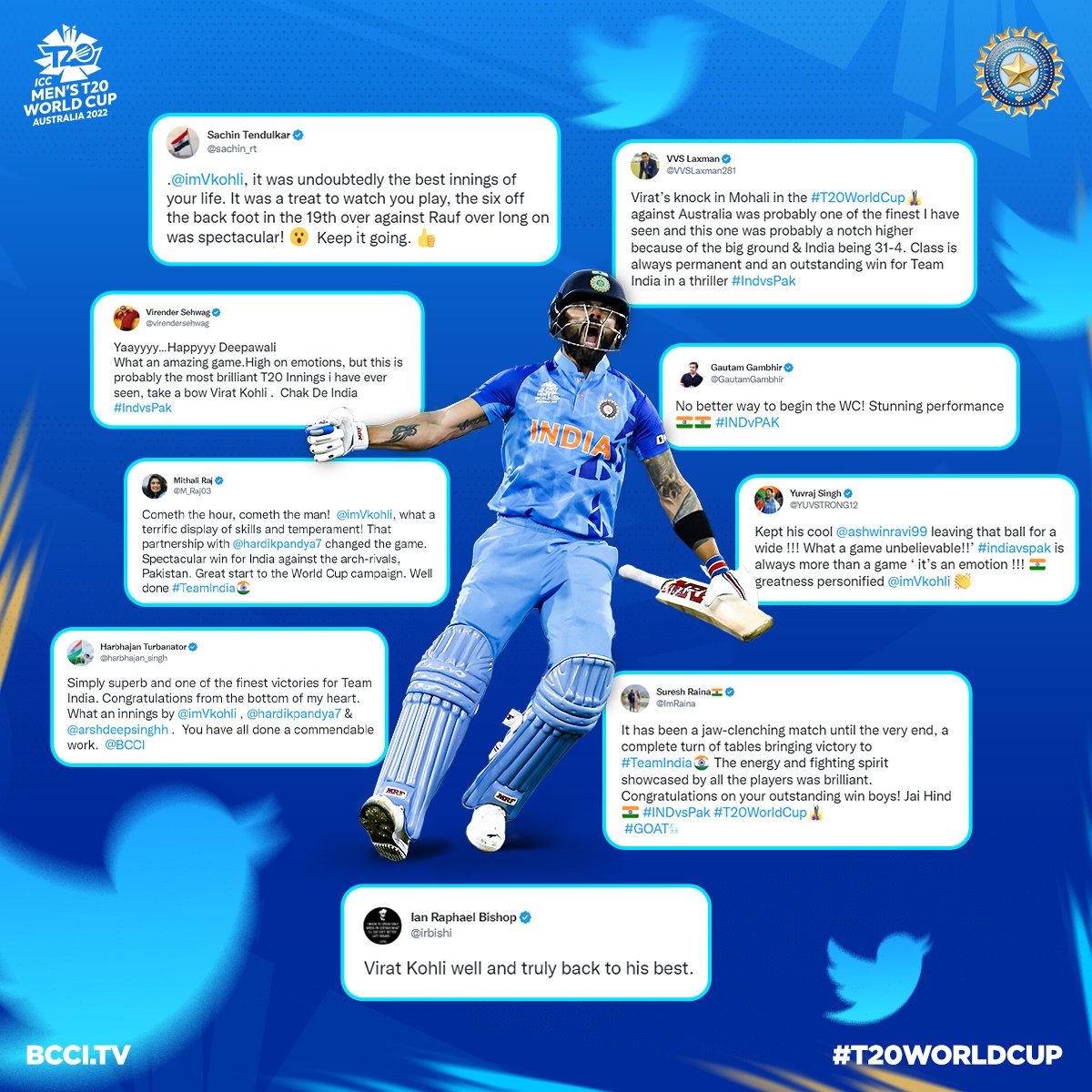 Special win ✅

Special performance ✅

And fair to say, the social media was abuzz 👌 👌

#TeamIndia | #T20WorldCup | #INDvPAK
