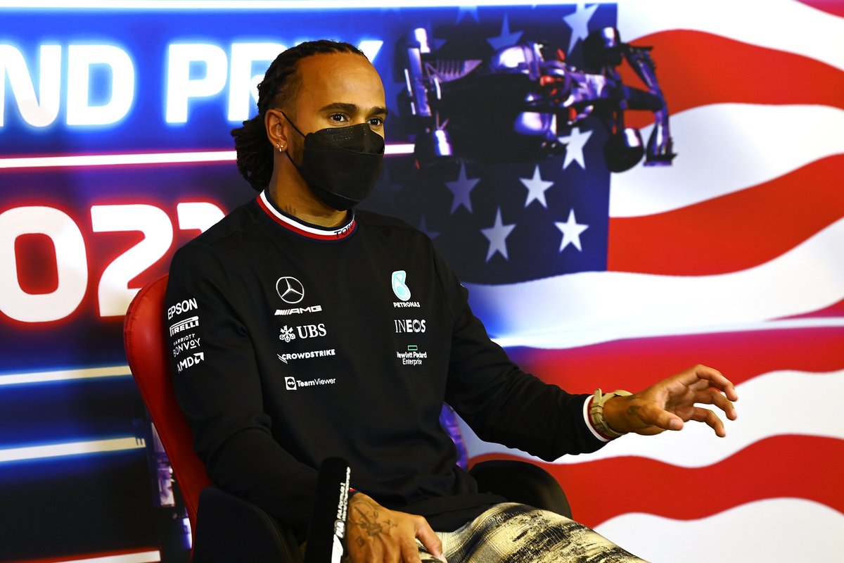 TIBCO's tweet photo. Good morning, Austin! The teams are ready at @COTA for the #F1 #USGP, are you? And who's showing their support for @MercedesAMGF1? We are! ❤️🤍💙

What to expect:
56 laps
5.513km circuit length
308.405km distance
Lap Record: 1:36.169 Charles Leclerc (2019)

#TIBCOfast #F1 🖤🇺🇸🤠 https://t.co/estJyDXtk0