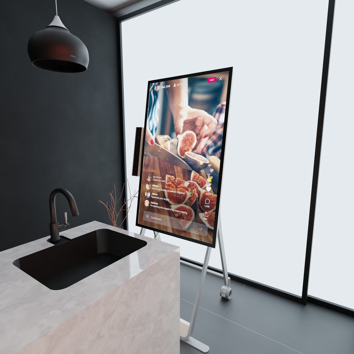 LGGulf's tweet image. Following a recipe while going back and forth on your tiny smartphone screen is too much work and can be a mess. Keep your hands busy cooking the recipes you crave without the hassle.
LG One:Quick Flex is bigger &amp;amp; smarter, making cooking so much easier.

#LGOneQuick #LG #LGGulf