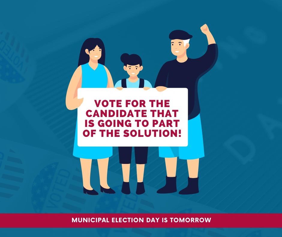 Tomorrow is municipal election day and we encourage you to please get out to vote.
Will your candidate be part of the solution to fighting poverty in your neighborhood?
We need strong voices in all levels of government.
#FightPoverty
#Vote
#Homelessness