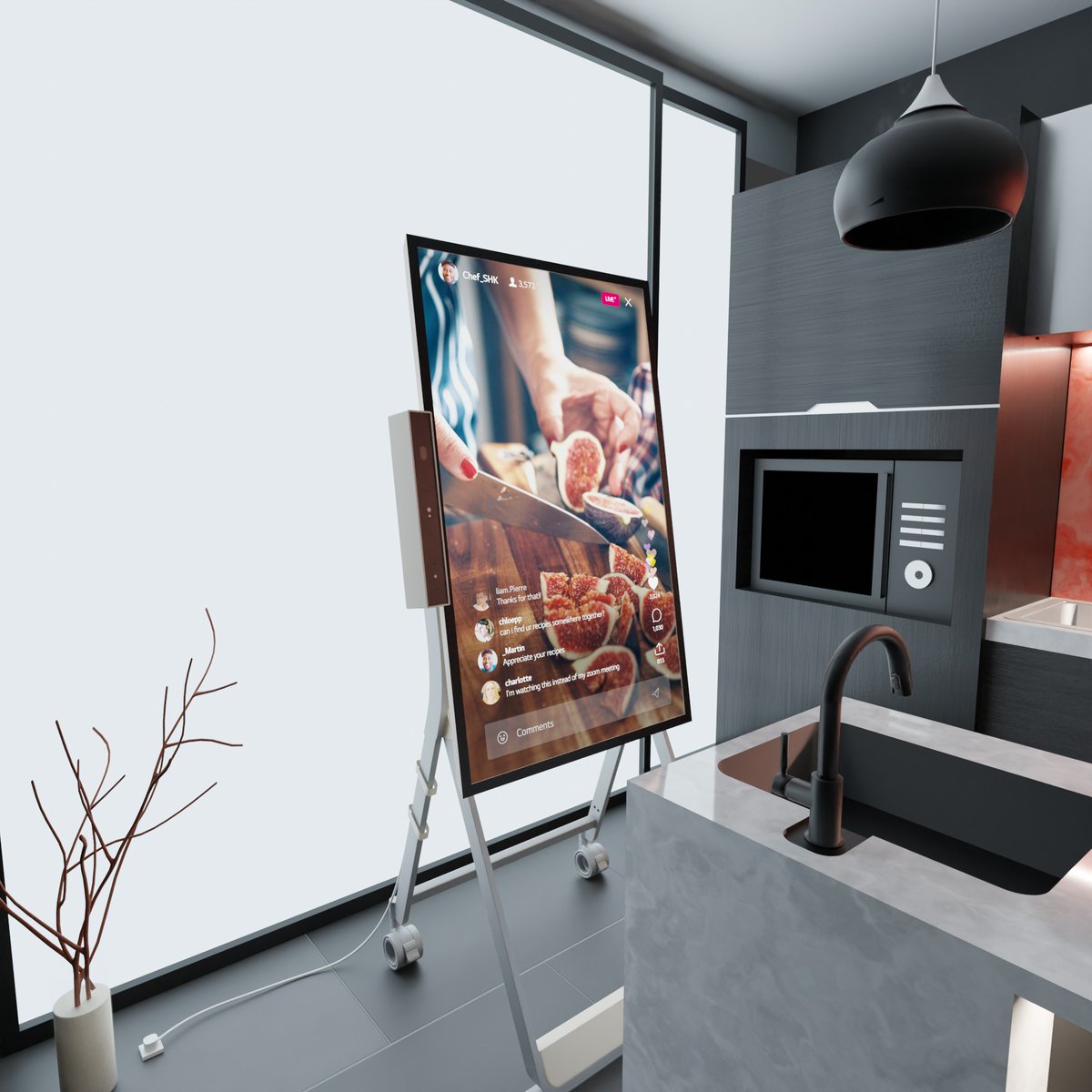 LGGulf's tweet image. Following a recipe while going back and forth on your tiny smartphone screen is too much work and can be a mess. Keep your hands busy cooking the recipes you crave without the hassle.
LG One:Quick Flex is bigger &amp;amp; smarter, making cooking so much easier.

#LGOneQuick #LG #LGGulf