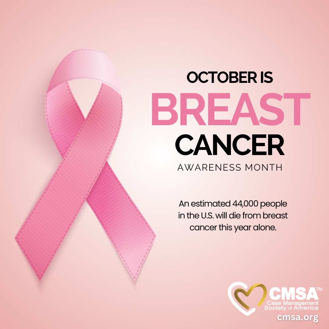 CMSANational's tweet photo. October is #BreastCancerAwarenessMonth2022. Black women in the U.S. are about 40% more likely to die from #breastcancer than white women. #CaseManagers are already working on correcting this disparity. Let's all get on board. https://t.co/VkYEoH2Wu2
#SusanKomen #NBCAM #CMSA https://t.co/hOGvYwgIrv