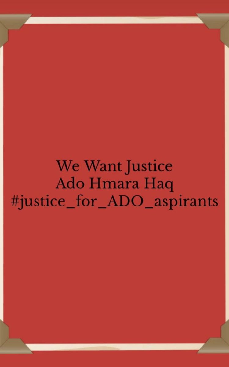 Pooja80820055's tweet photo. #justice for ado aspirants @Haryananewstime @ZeeDNHNews @HaryanaTopNews @newsphh @HaryanaNewsline @DrSushilKrGupta @msisodia @ravishndtv @mlkhattar @Dchautala @DeependerSHooda @JPDALALBJP @sumitamisra @BhupinderShooda @ArvindKejriwal @KejriwalSunita https://t.co/DUZsflGlki