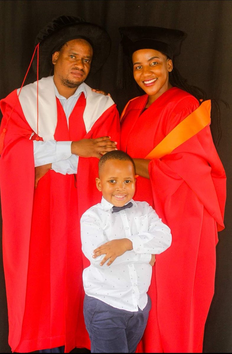 Botswana's most educated man, Professor Goemeone Mogomotsi has 9 academic degrees.

He became a Professor at age 33 in 2021.

He has a PhD in Law, 5 Master's Degrees including 2 in Law and 3 Bachelor's Degrees.

His wife, Patricia Finky Mogomotsi became a Professor at 31 in 2020.