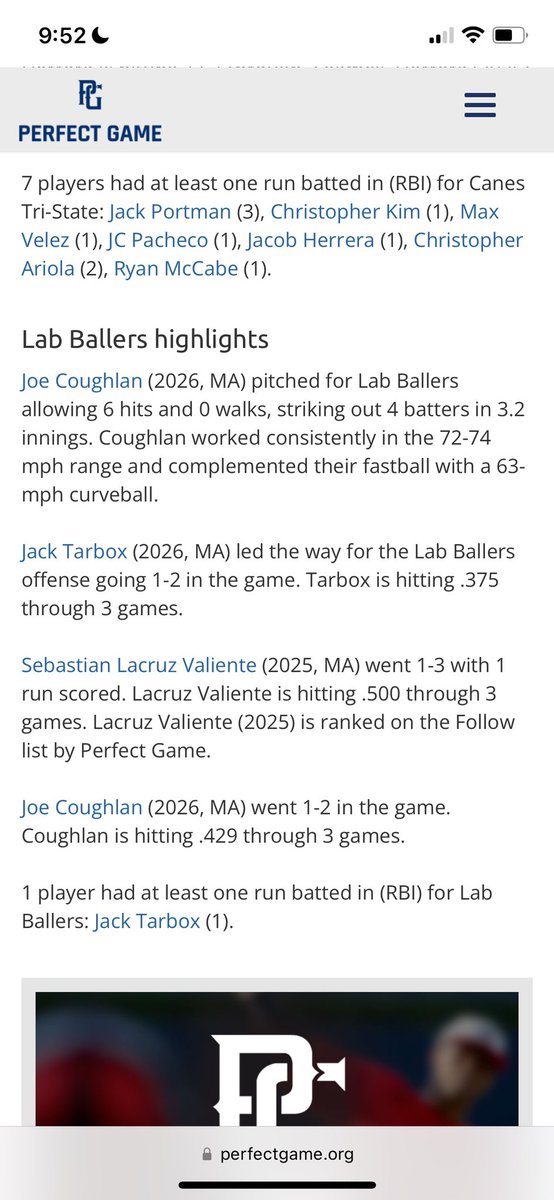 End off the tournament strong.hitting .500 through 3 games @JBrownPG @PGMidAtlantic #mafallWs