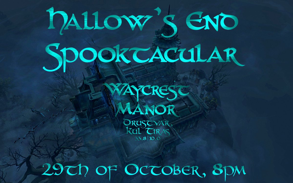 One week to go and <a href="/FashionKhari/">Fashionista Khari (T-K Studios)</a> and I are hosting our second Hallow’s End Spooktacular! 
Don’t miss out the fun and the great noms and drinks by Fel’s Kitchen (<a href="/FluffyFelfire/">Senko</a>). 

#ArgentDawnEU #worldofwarcraft
