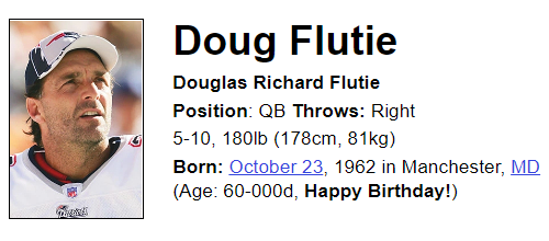 Doug Flutie |   
Happy birthday! 