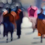 「目の悪い人が見てる世界」世界の抽象化がテーマらしいけど、実際この見え方よ。