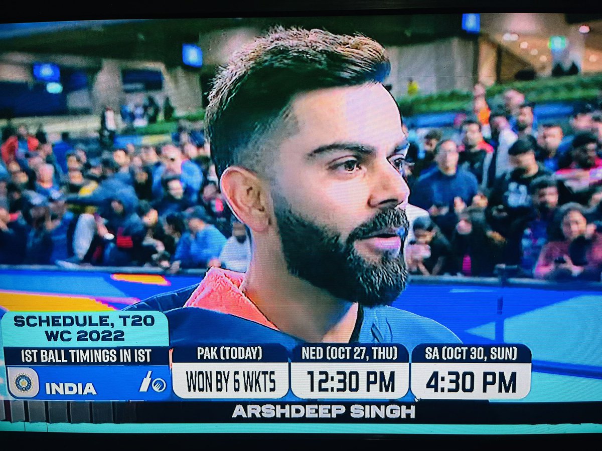 Crazyliba's tweet photo. King for a reason 🤴 #INDvsPAK #ViratKohli #ViratKohli𓃵 https://t.co/KGWrV9V1bZ