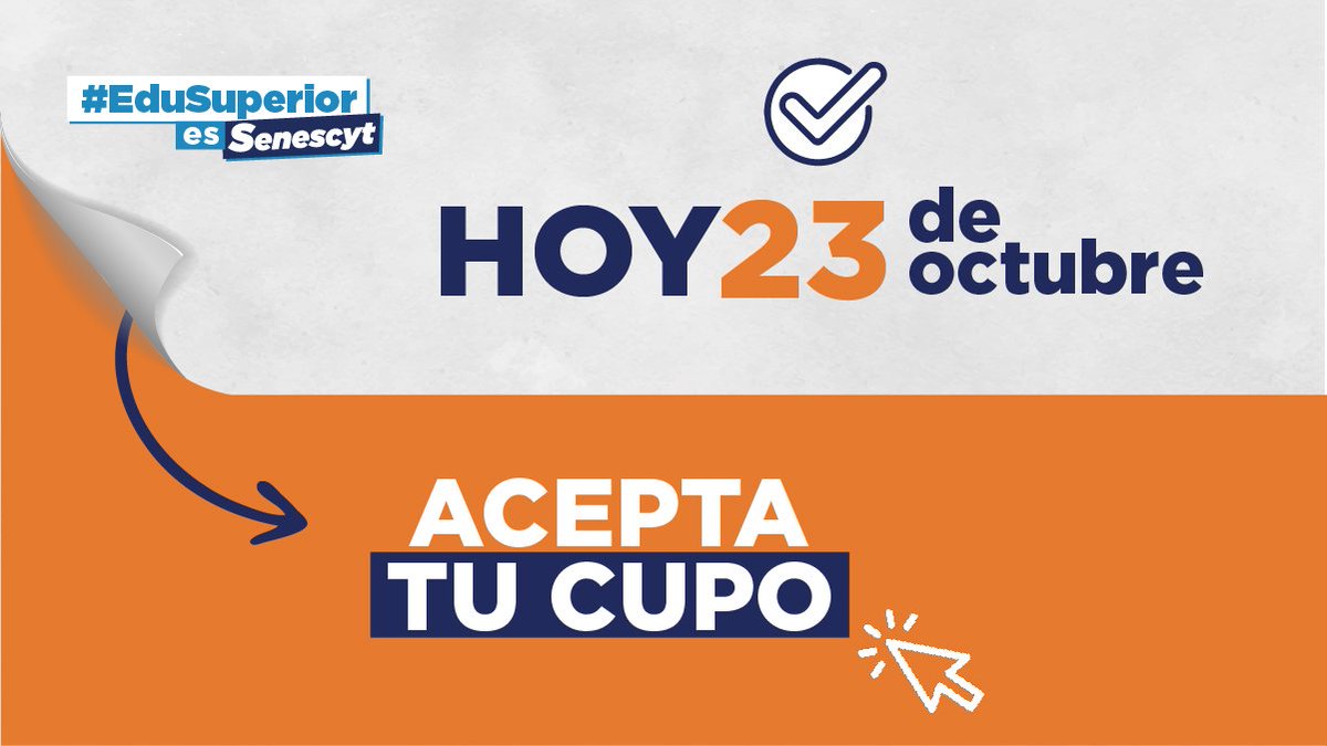 EduSuperiorEc's tweet photo. 👉 Recuerda, los cupos se asignan en función de:

✅ Puntaje de postulación.
✅ Cupos disponibles en cada carrera.
✅ Tu elección libre y voluntaria.

#Admisión2022 https://t.co/tc8UqbbzOS