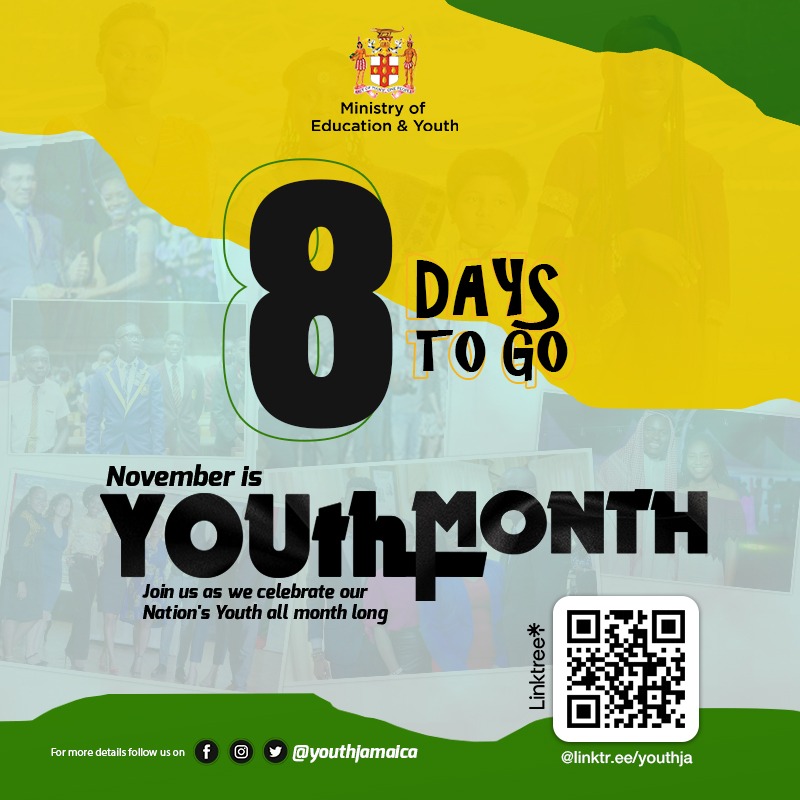EIGHT more days, and we're outside all November long for Youth Month 2022. How ready are you?