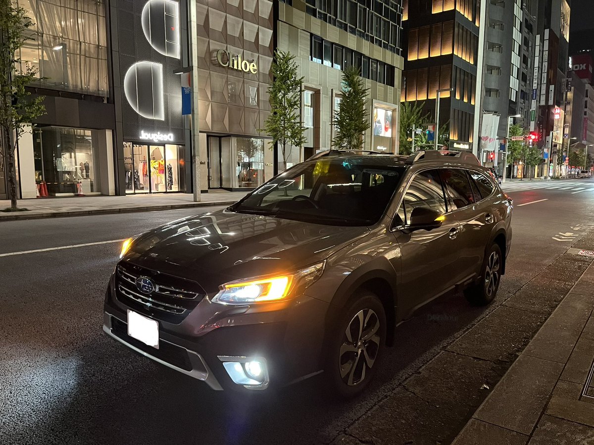 outback250i's tweet photo. 夜の銀座をドライブ

#subaru
#outback
 #レガシィアウトバック 
#subaru outback https://t.co/GnDMLqgFAD