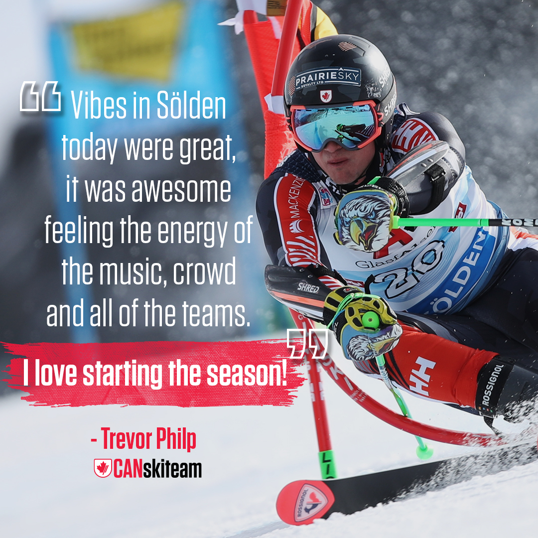 Alpine_Canada's tweet photo. 🚨IT'S OFFICIAL. The first race of the 22-23 season @soeldencom is the books, who else got excited to see the #CANskiteam back in the zone with big energy from the crowds?! Vibes were next level and we are hungry for more! https://t.co/mUmnWLlFFR
