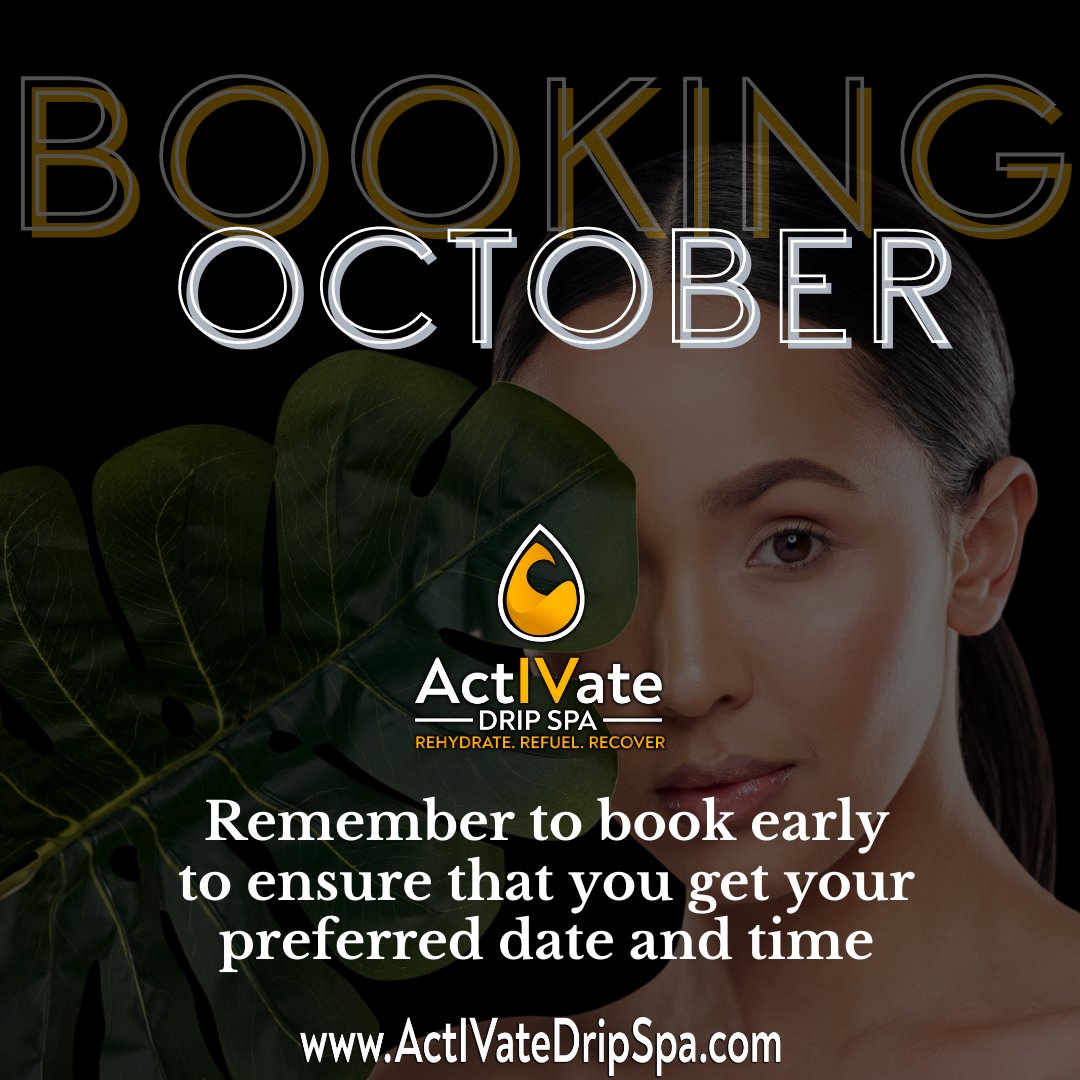 ActIVateDripSpa's tweet photo. BOOKING OCTOBER!🍺
---
📲- Toll Free: 1 (866) 221-1727
💌- Info@activatedripspa.com
(Book Now)
👇
👇
👇
👇
🙏Follow on
More updates- https://t.co/2QmuXgzk9o
#actiVatedripspa #dermalfillers #Houstonbotox #houstonfillers #DrTasha #ivhydration #ivhydrationtherapy #ivdrip #wellness https://t.co/W2Q6PtTo51