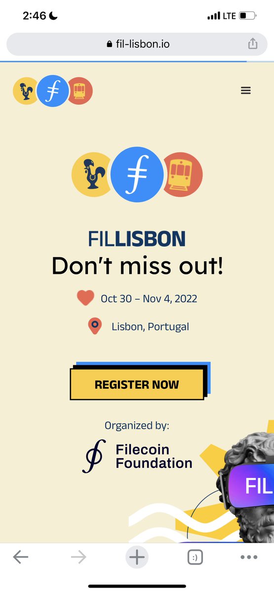 tweetclarita's tweet photo. 1000 of the world’s top minds in decentralized computing are gathering now in Lisbon over the next 2 weeks-  11 venues, 40+ side events w/ @FilFoundation @protocollabs @Filecoin @IPFS! + 350 job openings in our network to build a better web.

Join us 👀 https://t.co/oV3DG1zz9G 🚀 https://t.co/4gV0UNbFEd