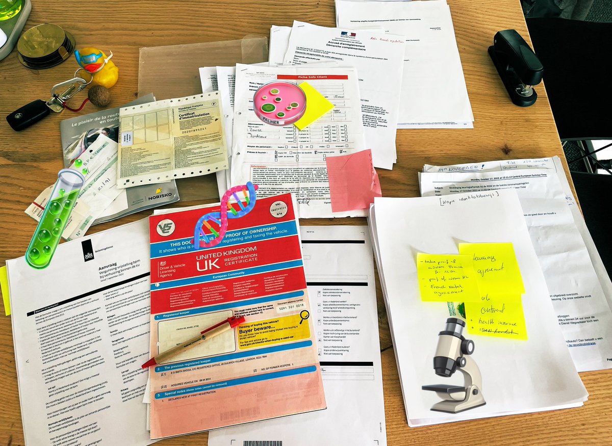 StephForkel's tweet photo. The joys of being an academic nomad… time to change all my paperwork yet again means juggling 4 languages and admin systems at once #funtimes #adminsunday #adminhero #dutchifying #adulting https://t.co/6GlezBVcig