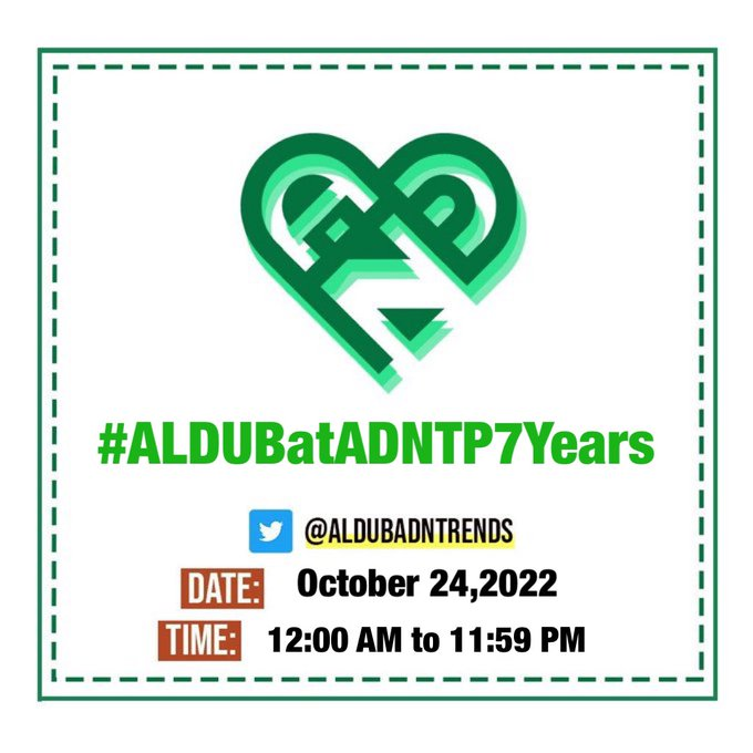 Ang Tamang Panahon on 10/24/2015 made history. AlDub &amp; ADN got together for the 1st time. P14 mn was raised for charity &amp; the event set a record 40+ mn tweets in 24 hrs. 7 years after, AlDubNation continues to keep the legacy &amp; advocacy alive. Padayon, ADN!

#ALDUBatADNTP7Years