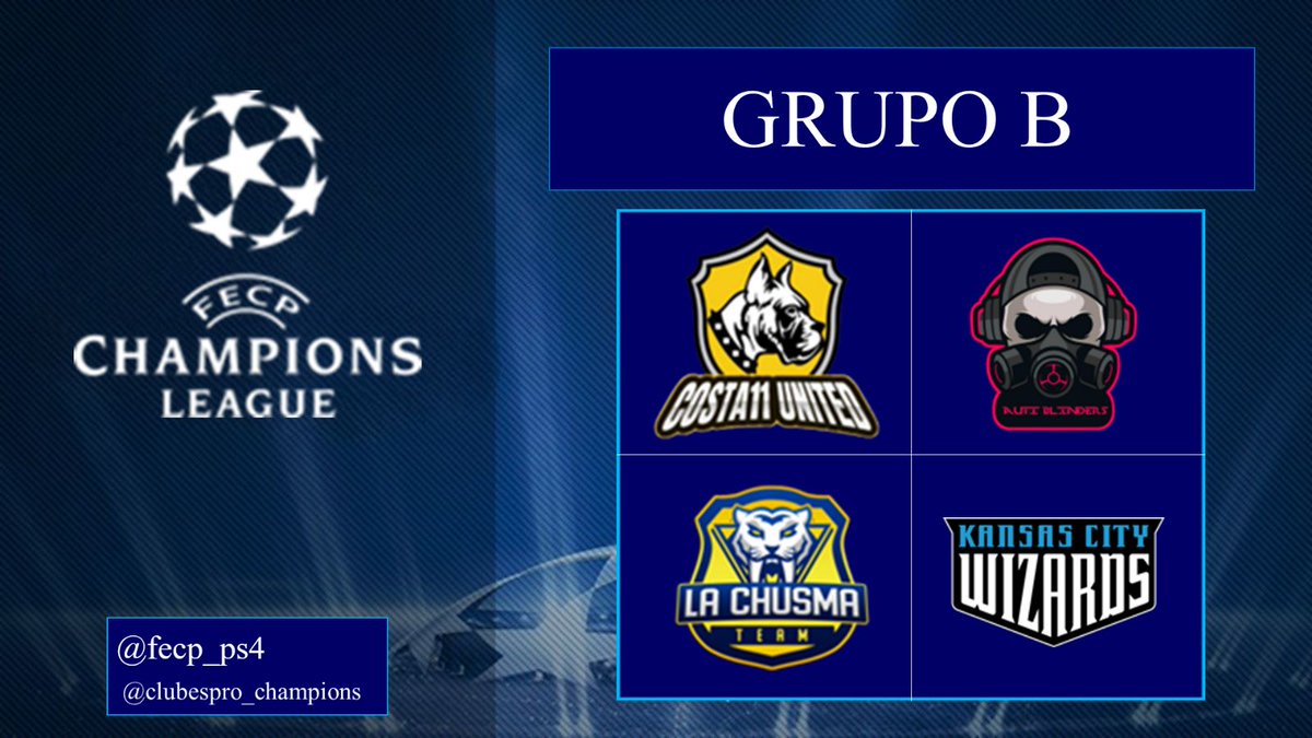 Elite Virtual Football (@official_evf) on Twitter photo Sorteo de la FECP Champions League
GRUPO B
<a href="/COSTA11United/">COSTA11 United</a> 🏆🇧🇪
<a href="/autiblinders/">AUTIBLINDERS</a>
<a href="/team_chusma/">La Chusma Team</a>
@skc_esports Sorteo de la FECP Champions League
GRUPO B
<a href="/COSTA11United/">COSTA11 United</a> 🏆🇧🇪
<a href="/autiblinders/">AUTIBLINDERS</a>
<a href="/team_chusma/">La Chusma Team</a>
@skc_esports