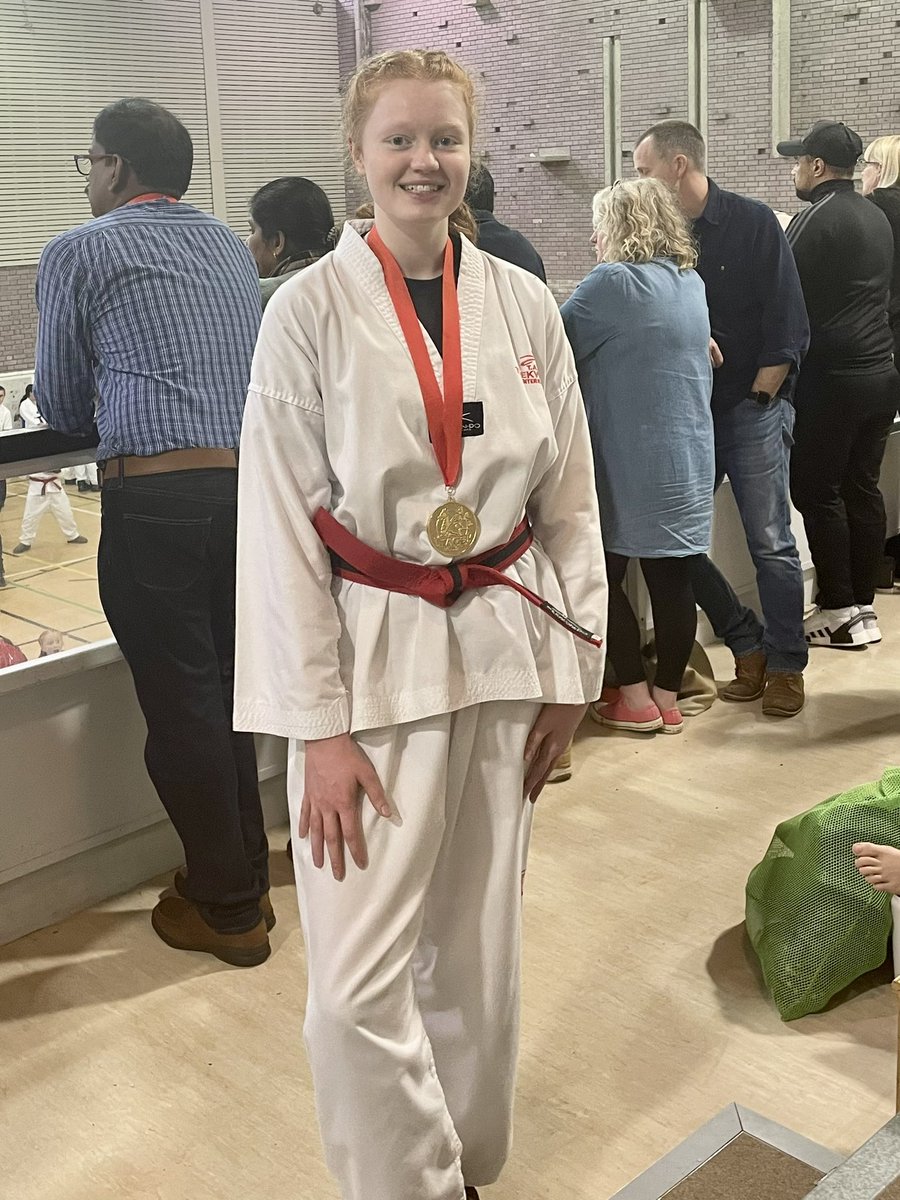tracy_bound's tweet photo. She did it again, retaining the title Welsh Champion! 🥋👊🏻💪🏻#
#thisgirlcan #tagb 
@carlbettytkd @YGTredegarCS @Tredegar_PE @hofartdt @tred_ict @mrs_ecm @TAGBofficial https://t.co/6q8wgSRCuV