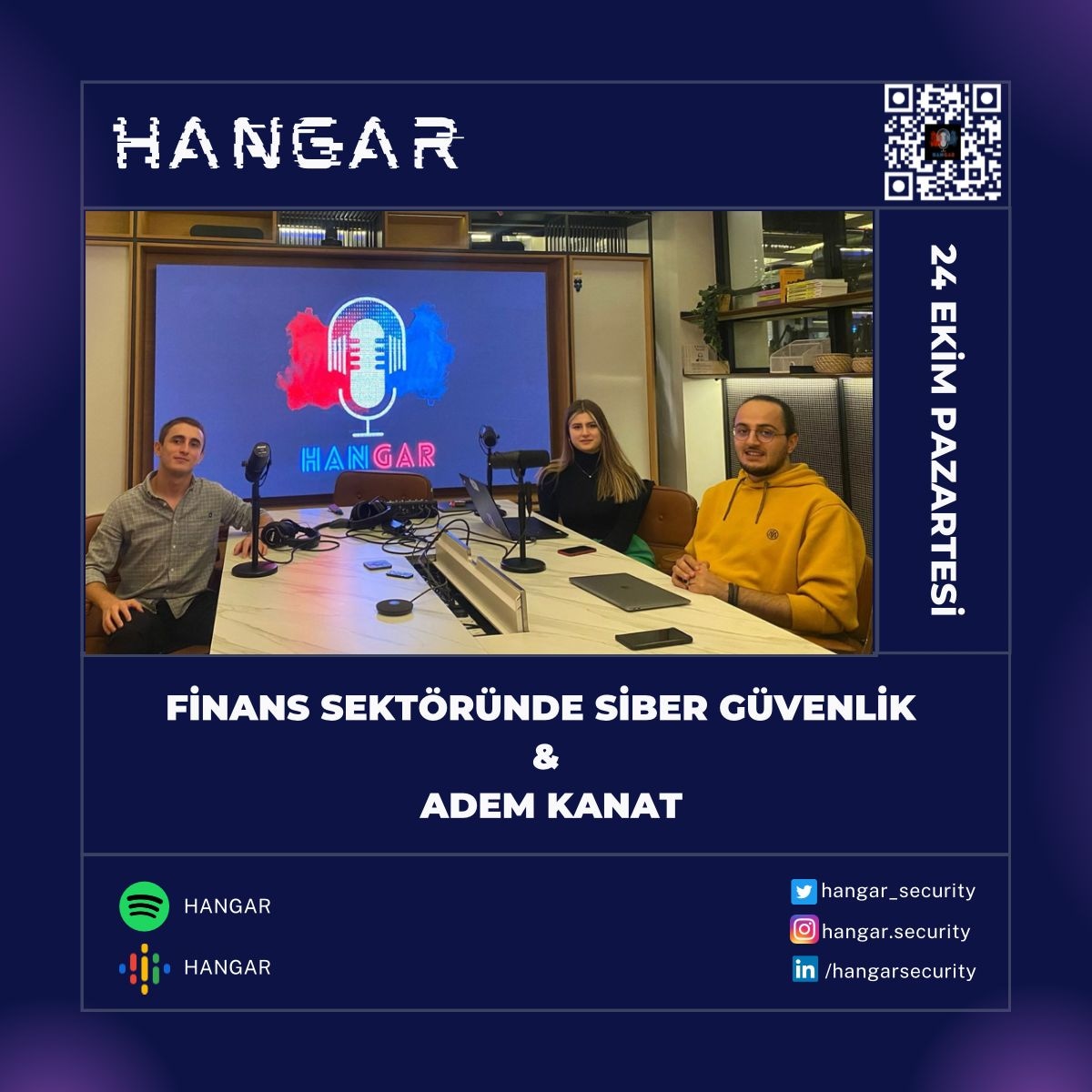 hangar_security's tweet photo. HANGAR’ın Sektörel Siber Güvenlik bölümünde Garanti BBVA Teknoloji Şirketinde Zafiyet Yönetimi ve Güvenlik Testleri ekibinde Uygulama Güvenliği Uzmanı olan Adem Kanat ile çok keyifli bir sohbet geçirdik. Kıymetli vaktini bizlere ayırdığı için teşekkür ederiz. https://t.co/xaD7VgmfJl