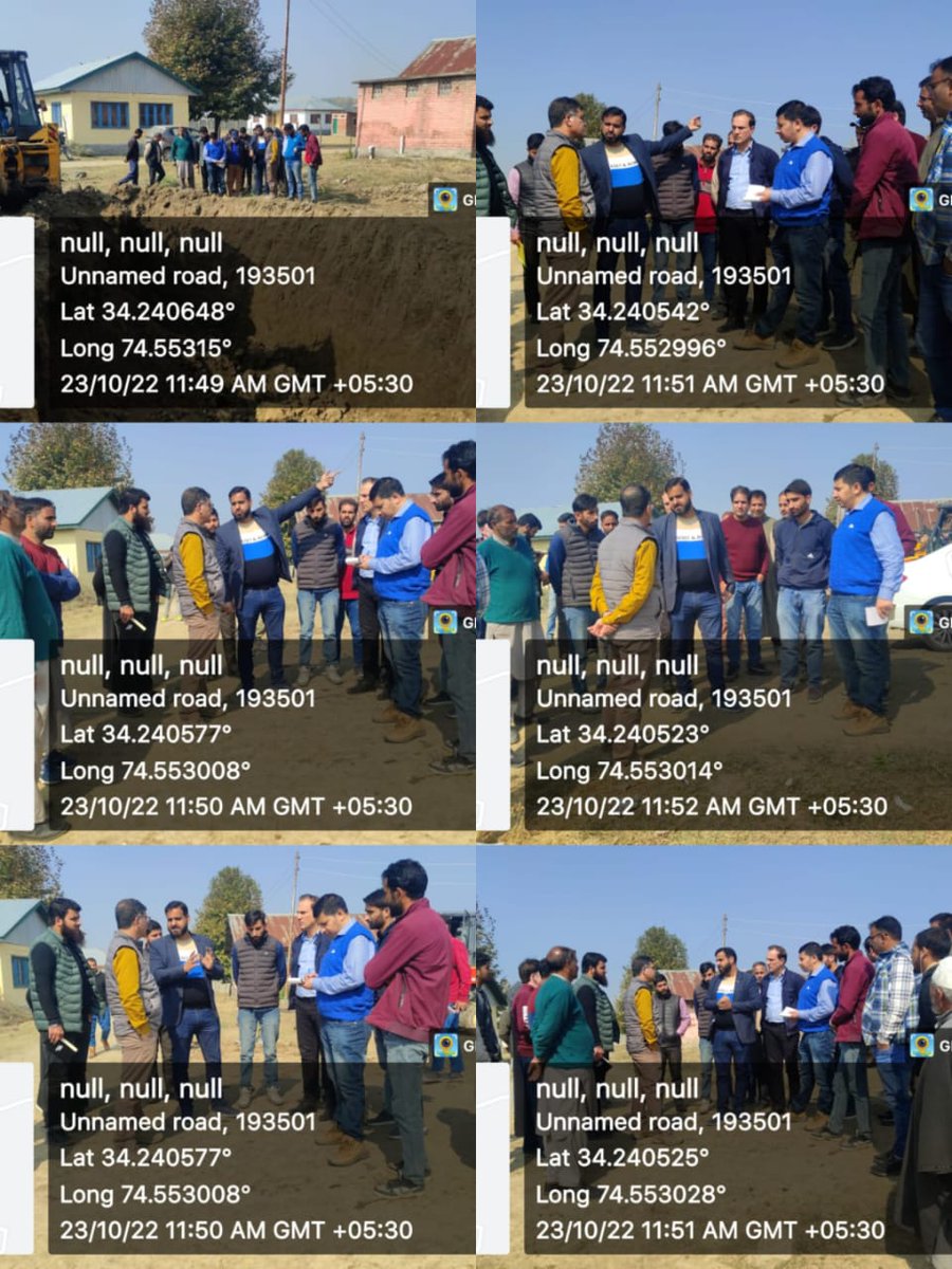 dcbandipora's tweet photo. #JanAbhiyanJK 
#Back2Village 

As a part of outreach activities under ongoing #JanAbhiyanJK Chief Engineer, Jal Shakti alongwith ExEn, AEE &amp; other field officials inspected #JalJeevanMission Works &amp; participated in Pani Samiti Meetings. 

@OfficeOfLGJandK 
@diprjk 
@JJM_JK https://t.co/TwWak14vs6