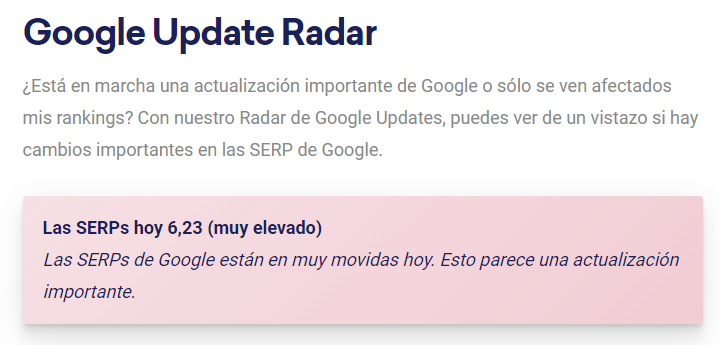 Fin de semana movidito en los resultados de búsqueda, a la espera de si se termina oficializando algo por parte de Google ☔️