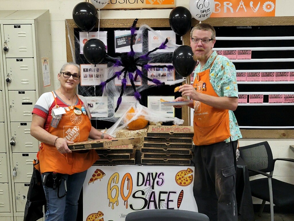 60 Days Safe means PIZZA PARTY! Keep up the good work!