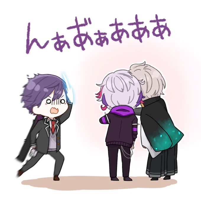 「媚び」を威嚇する剣持#ろふあーと#金剛力也像 #絵スコート #描いた晴 