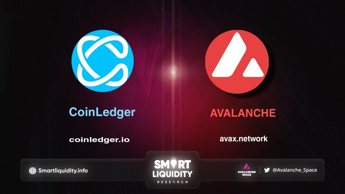 🤝 @CoinLedger integration with @Avalancheavax 🤝 #CoinLedger lets cryptocurrency users quickly analyze their holdings and generate necessary tax forms in minutes. 🔽INFO coinledger.io