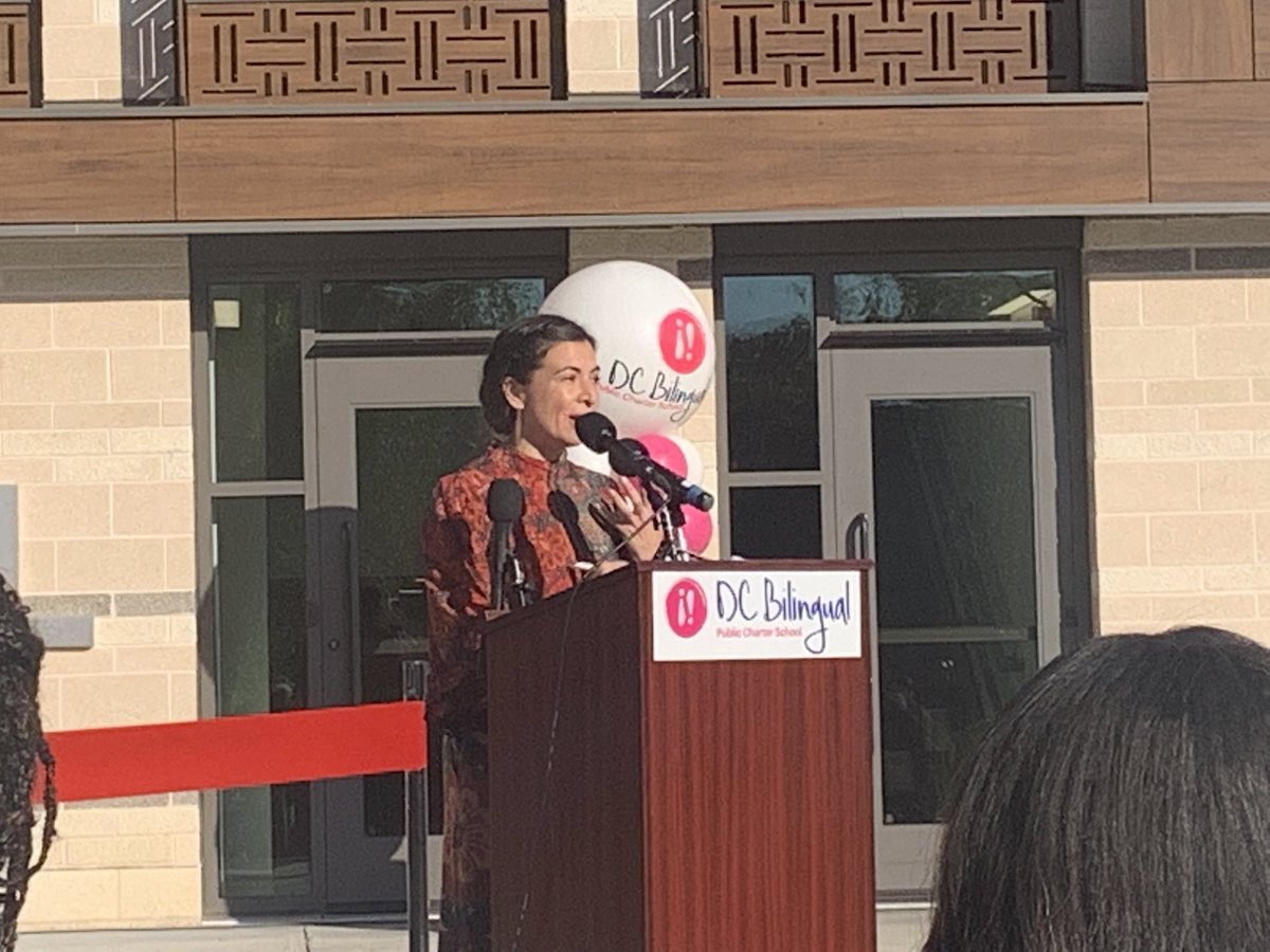 Such a privilege to be at <a href="/DCBilingual/">DC Bilingual PCS</a> w/ Head of School Anello <a href="/DanielaAnello82/">Daniela Anello</a> &amp; PTA President Jasmine Musgrave <a href="/FirstMommyDC/">Jasmine Musgrave</a>. 

Our DCB village is broad and includes small business &amp; community legends like Mrs V of Culture Coffee Too (300 Riggs Road NE)
