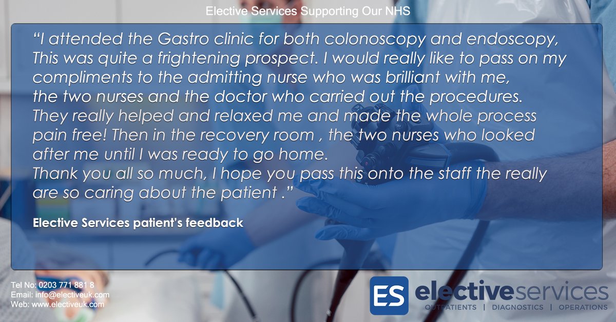Great patient feedback! #feedback #patienteexperience #nhsheroes #nhsstaff #healthcare #endoscopy