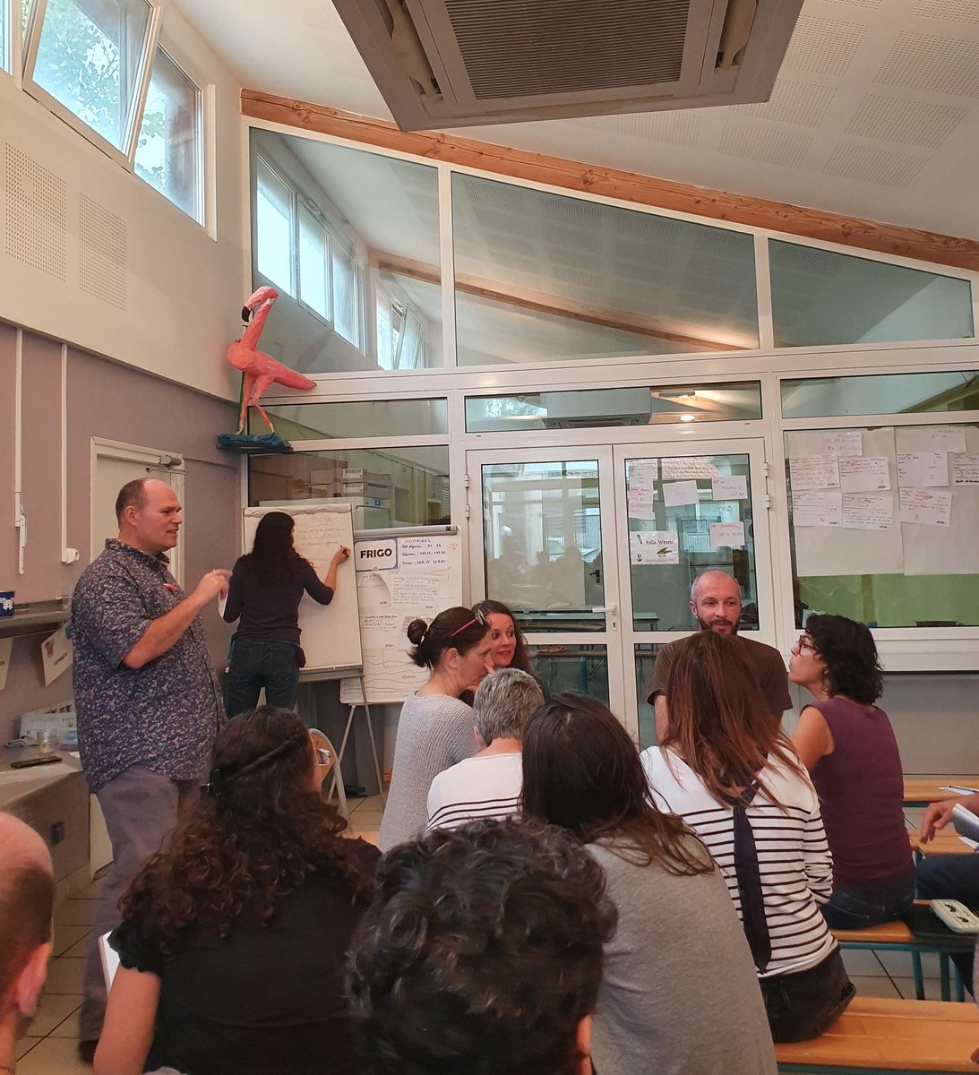Albert_Irigoyen's tweet photo. A l'#stage34 que organitza l'@icem_34 a Palavàs. Una estada de quatre dies per intercanviar idees al voltant de pràctiques cooperatives a l'escola.
#pedagogiescooperatives
@ComunicaEdu_URV @isocac @gr_eacoop https://t.co/MAVuM6BdCY