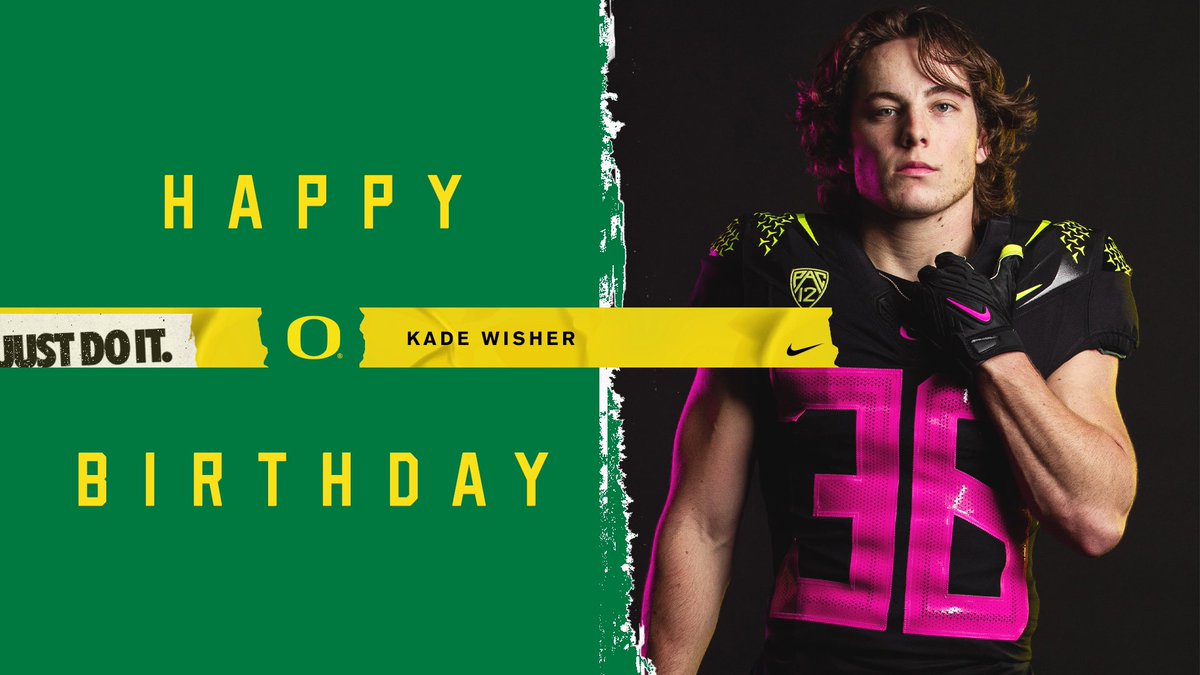 Wishing @justin_flowe and @KadeWisher a happy birthday! #GoDucks