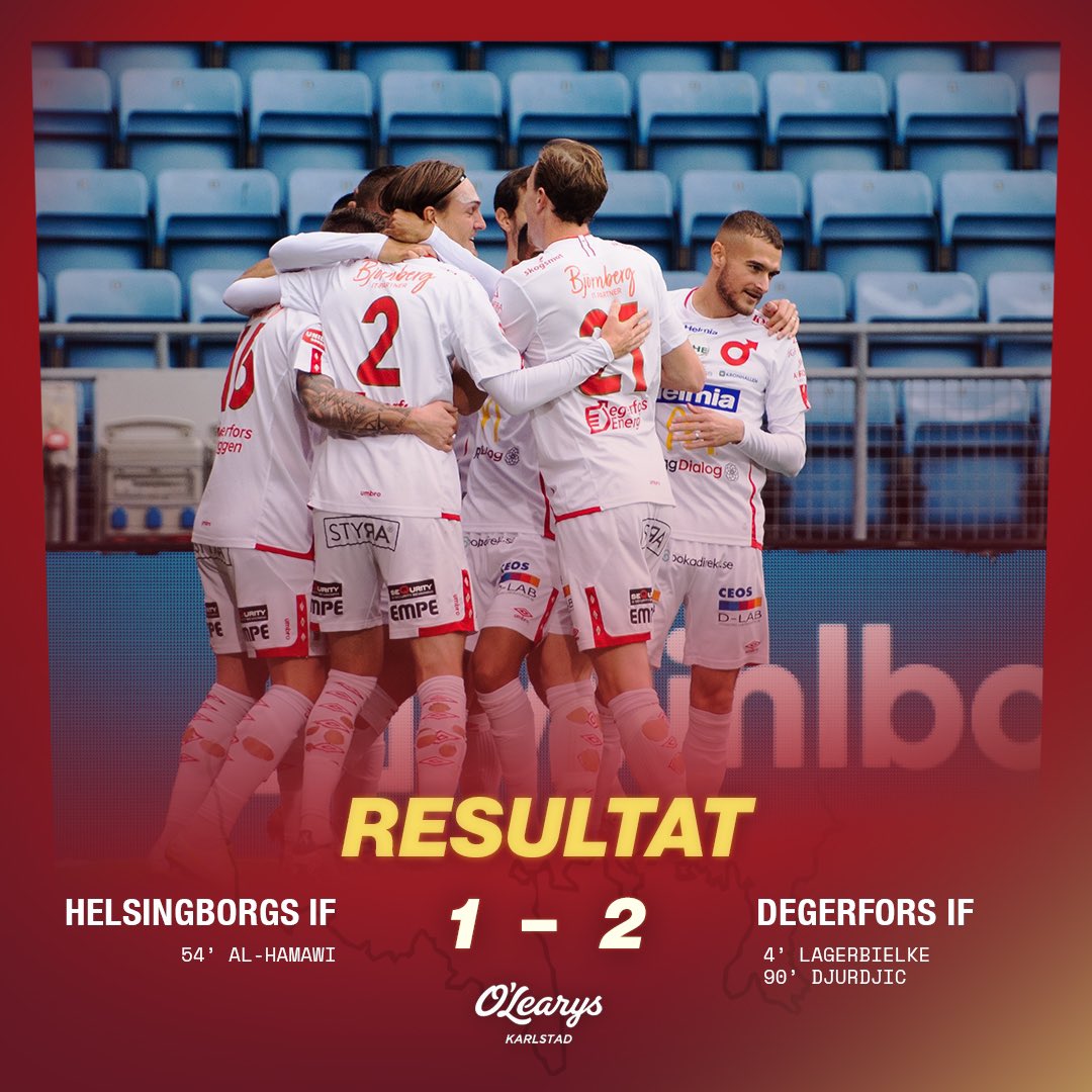 dif_degerfors's tweet image. JAAAAAA!!! Nikola Djurdjic avgör i sista sekunden! ❤️🤍 #DegerforsIF