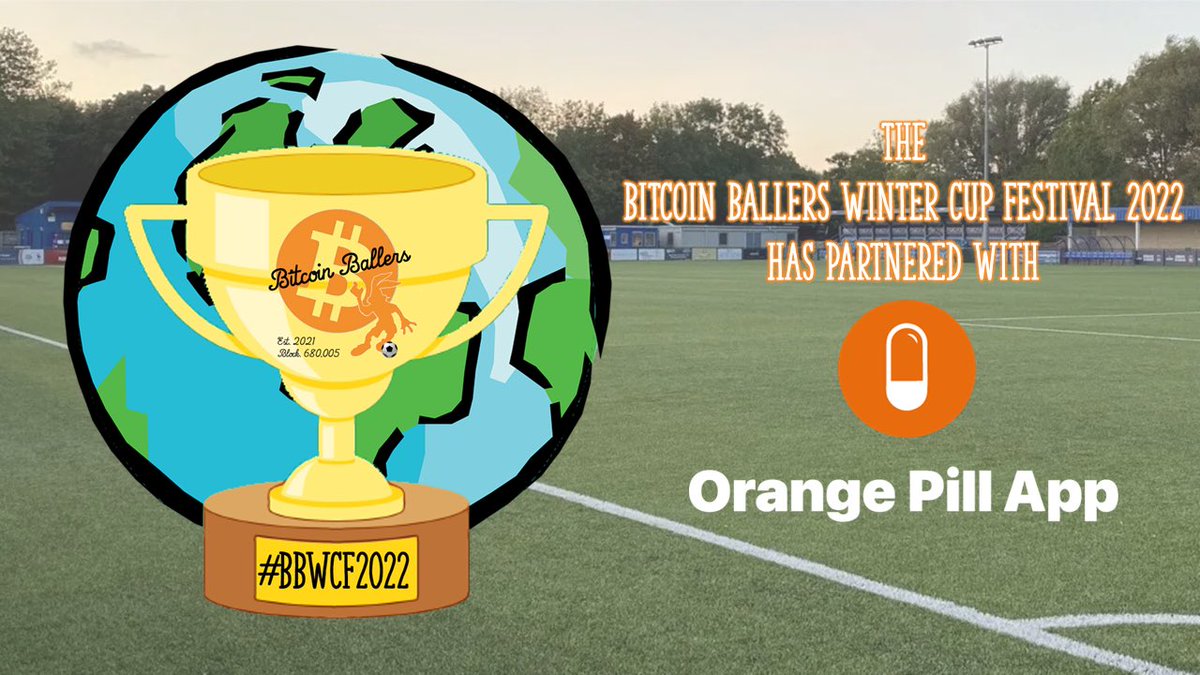 JosiasCarbon's tweet photo. 📣#PartnershipAnnouncement📣 
The ₿itcoin ₿allers Winter Cup Festival 2022 will be listed as a #Bitcoin event on @cluborange 📍📱
Once the app is live you’ll be able to chat/network prior to the tournament and then meet friends irl on the day! 🤝🤗
#BBWCF2022 ❄️🏆⚽️🏟🧡 https://t.co/i0xTMTVeXy