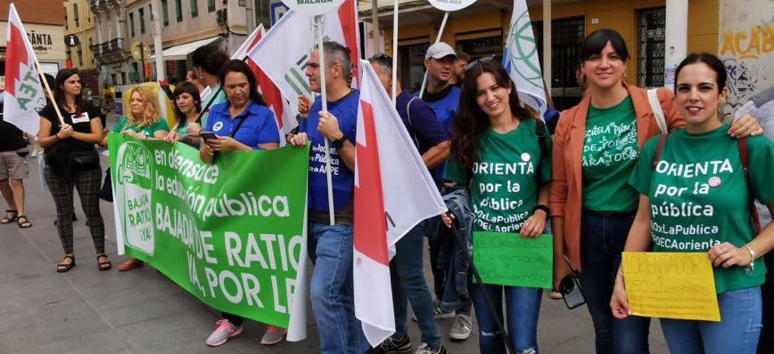 💚Jornada de movilizaciones del 22 de octubre en #Málaga

📢¡En defensa de la #EducaciónPública, #BajadadeRatioYa!

➡️bajadaderatioya.org
