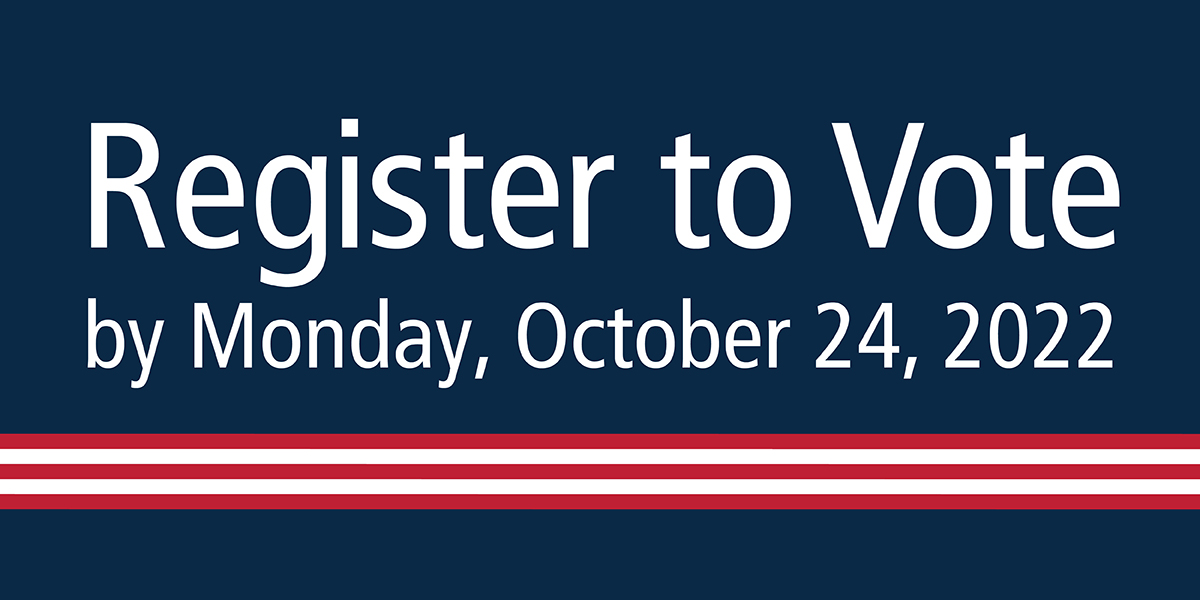 If you change your address, your name, or your political party, you will need to re-register to vote. Remember to register by tomorrow, 10/24 to be eligible to vote in this year's election! Register to vote online: registertovote.ca.gov