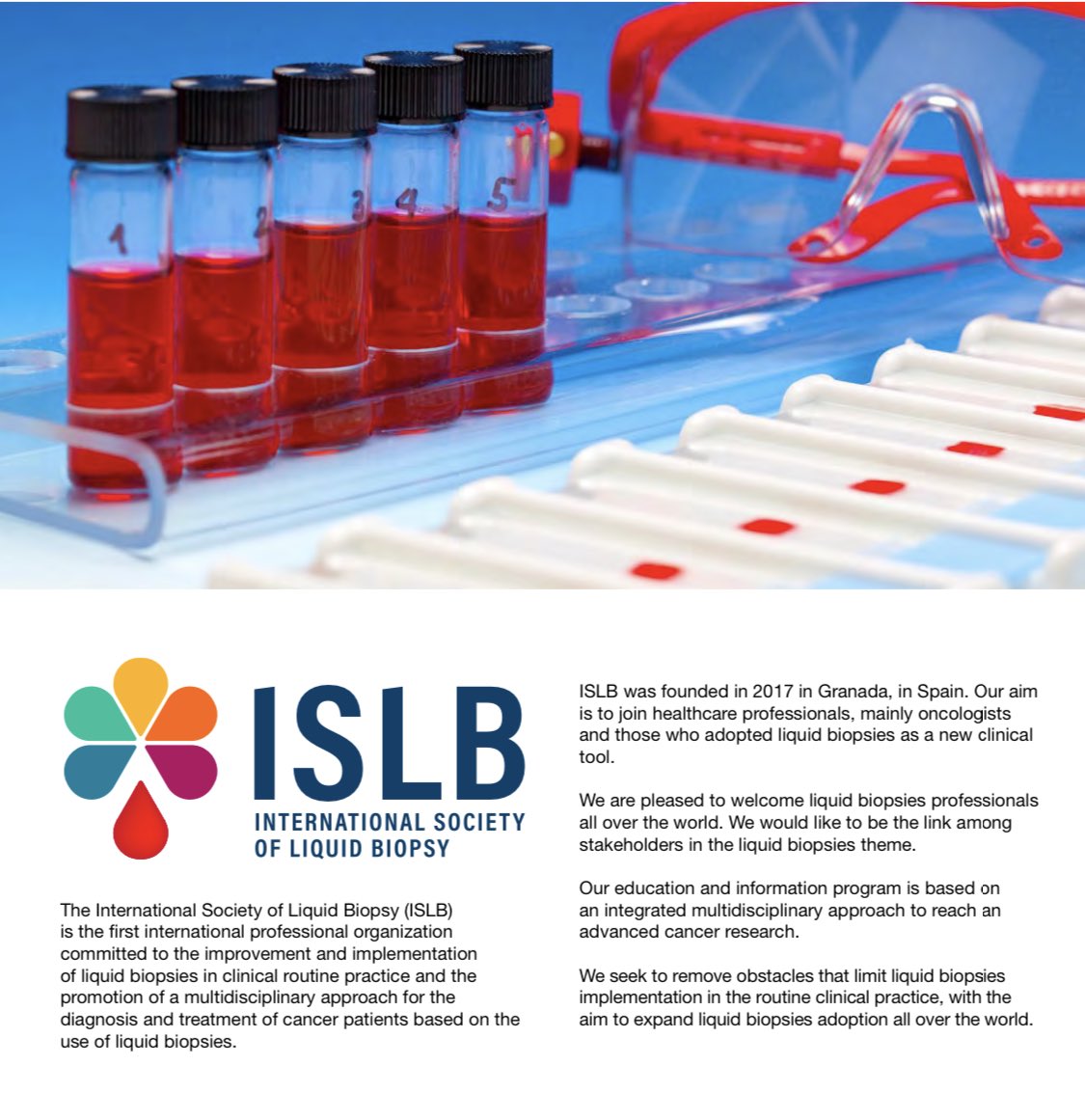 If you are interested in liquid biopsy 🩸field, joint a vibrant society with a multidisciplinary, international members around the world 🌎 More info at ISLB.info ⁦@isliquidbiopsy⁩ ⁦
