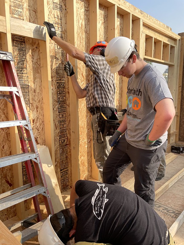 nyhsseattle's tweet photo. Building affordable housing with @habitatskc is another example of putting learning into practice.  @SamisFoundation #courage #character #community https://t.co/6YqahCae26