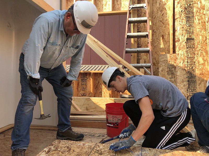 nyhsseattle's tweet photo. Building affordable housing with @habitatskc is another example of putting learning into practice.  @SamisFoundation #courage #character #community https://t.co/6YqahCae26