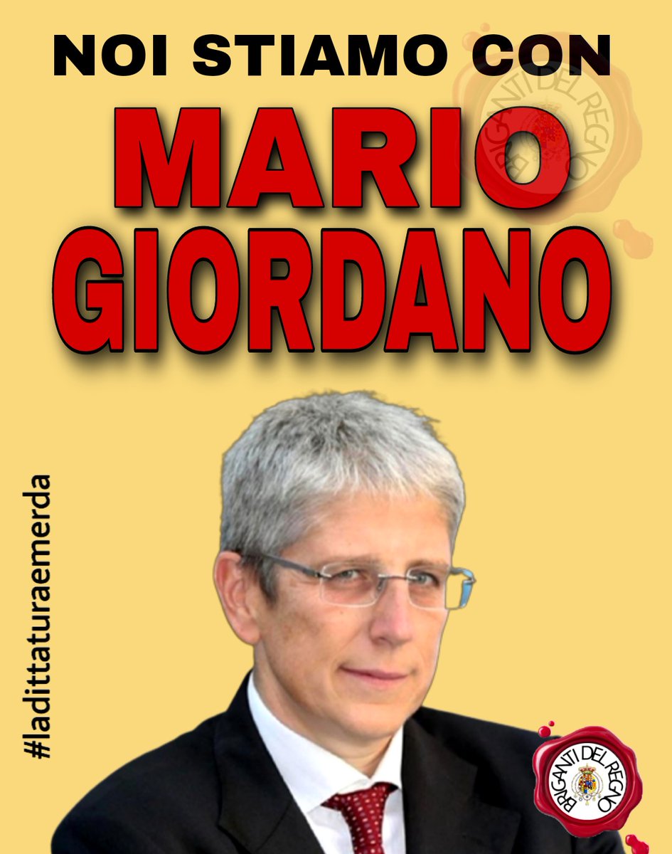 Noi_briganti's tweet image. ⬛🤬⬛ LA NOSTRA INCONDIZIONATA SOLIDARIETÀ A MARIO GIORDANO ⬛🤬⬛
