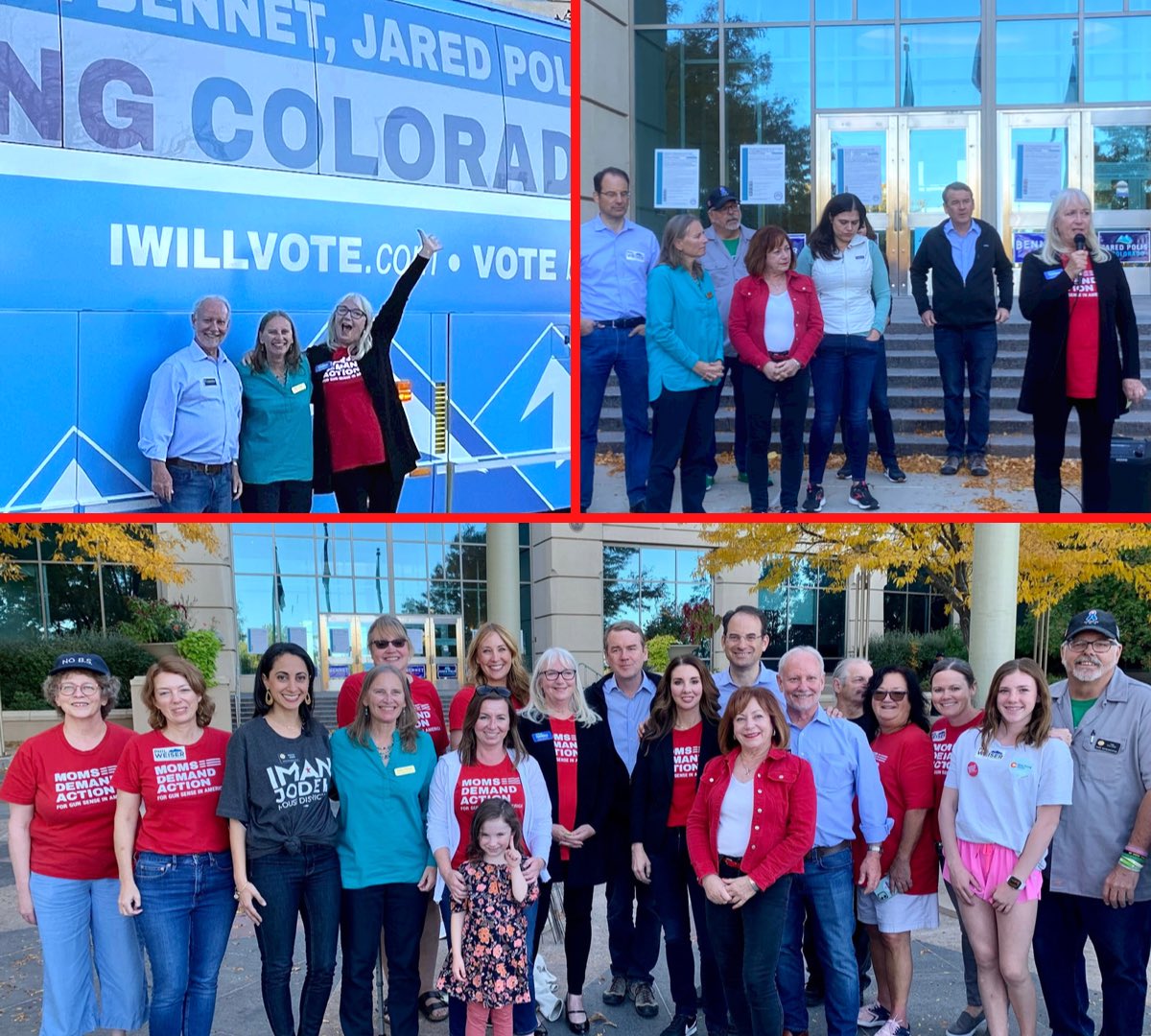 We have 16 days to get #GunSenseCandidates & @Everytown endorsees like me, @Sully_720, @MichaelBennet, @JenaGriswold, & @pweiser elected. Thank you @shannonrwatts for joining us, @DaveYoungCO, @plomerforco, & @MomsDemand CO lead @abbeywinter1 yesterday in Aurora. #COleg #GOTV