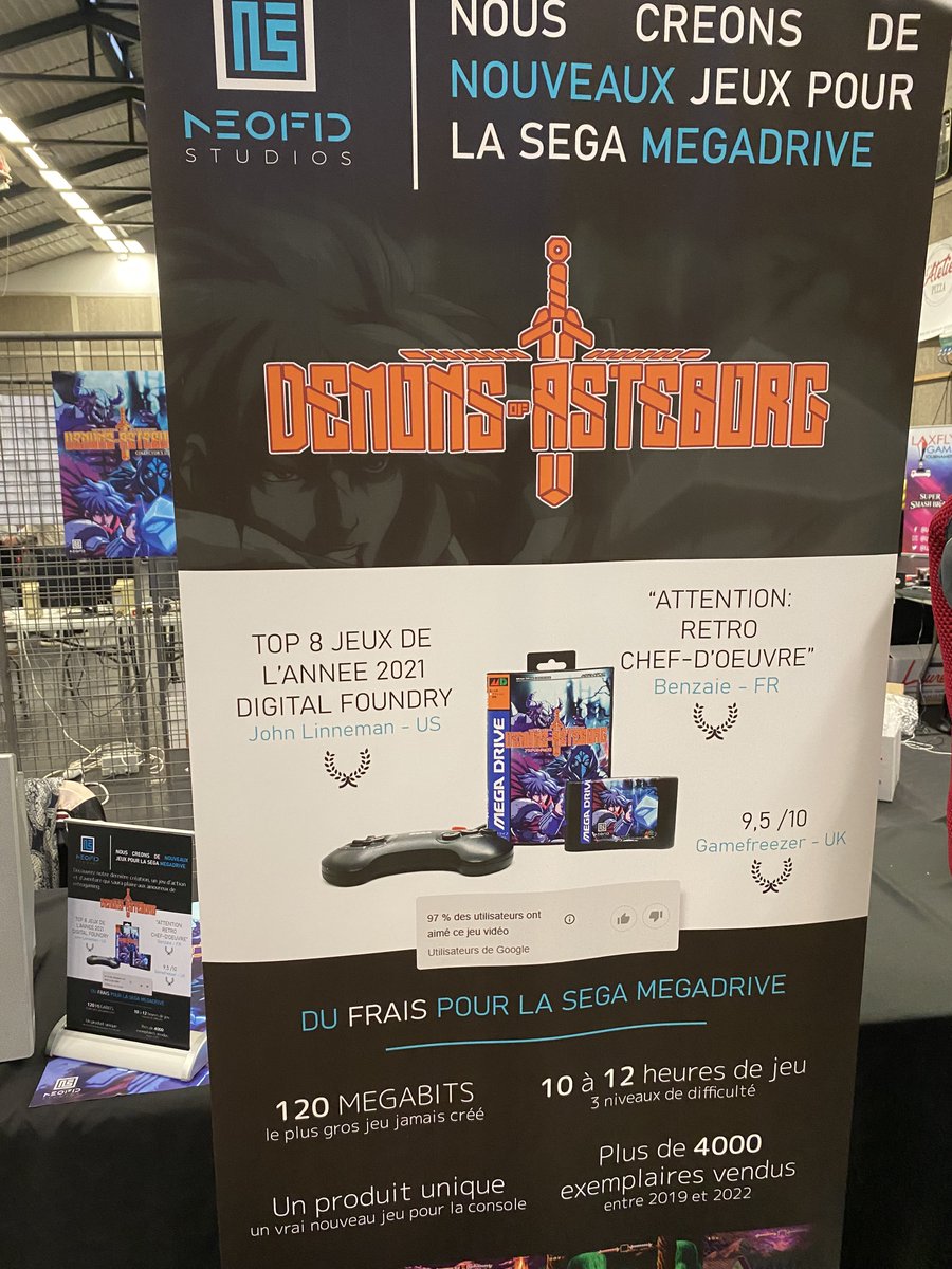 _Z_TEAM's tweet image. Ce week end, très belle rencontre avec l'équipe du studio @DAsteborg à la @REPLAY_Fest06 où nous avons pu discuter de la #megadrive et du #sgdk et présenter au public nos premières réalisations sur #amigacd32 Maria Renard's Revenge et Rick Dangerous Enhanced