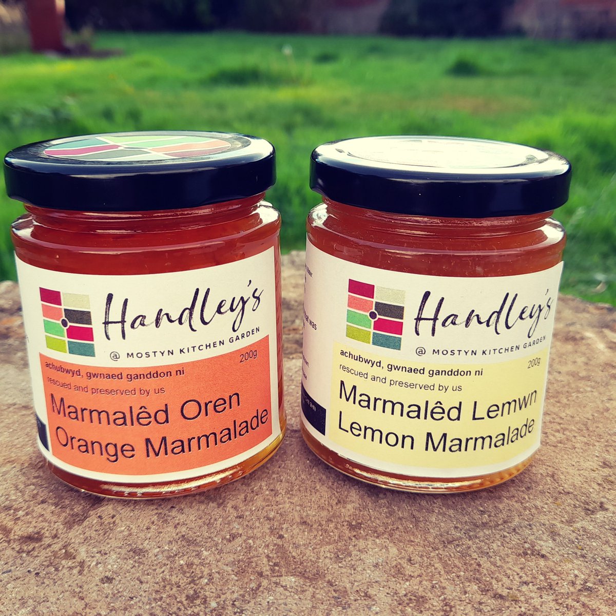 We usually grow everything ourselves for our preserves but our 'Handley's Rescued Range' uses produce that was surplus & rather than it going to waste, we've rescued it! Our Orange & Lemon Marmalades are delicious, fresh & zingy, available from our honesty box. #handmade #local