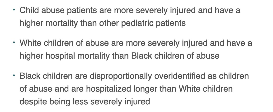 Important work from @OpNotes resident @MD_Dupe Disparities in Detection of Suspected Child Abuse jpedsurg.org/article/S0022-…
