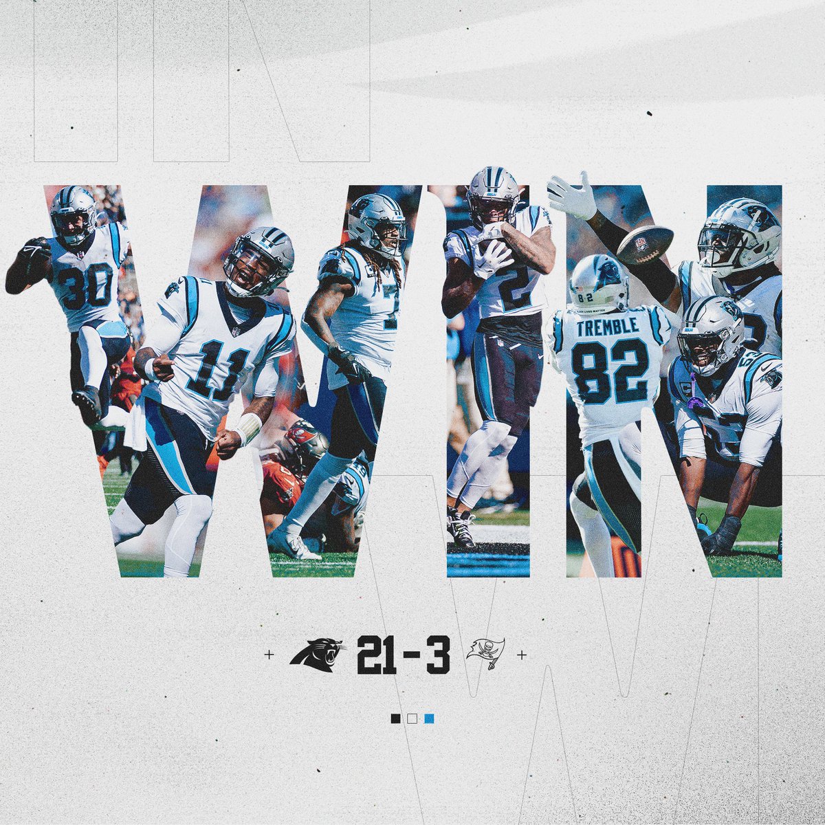 Panthers's tweet photo. Sunday dub 🙌 https://t.co/JkyKO5gEkA