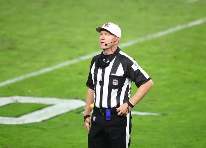 “No one from the Browns moved but frankly we don’t give a shit. False start, Cleveland- 5 yard penalty, repeat 4th down.”