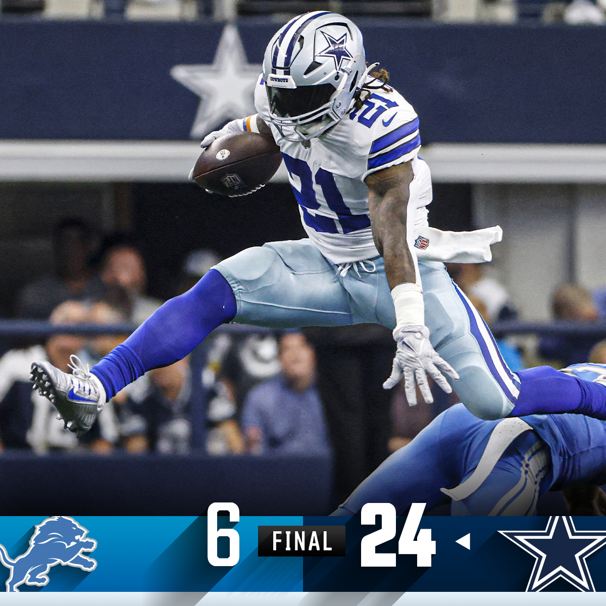 NFL on X: FINAL: The @dallascowboys improve to 5-2! #DETvsDAL # DallasCowboys  / X