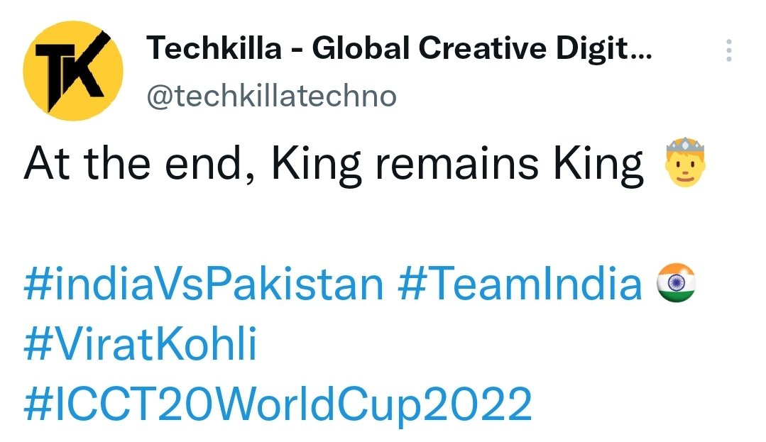 Techkiyashii's tweet photo. #KingKohli #ViratKohli #ICCT20WorldCup2022 #Kohli https://t.co/U2xnSbk8lZ