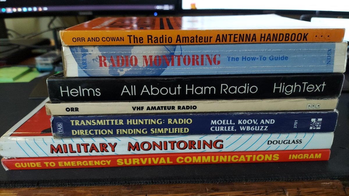 A pretty cool gift from a buddy of mine. He found these in his attic, had forgotten about them. Older publications but useful in the library nonetheless.
#HamRadio #books #knowledge #reference #HamsNeverStopLearning